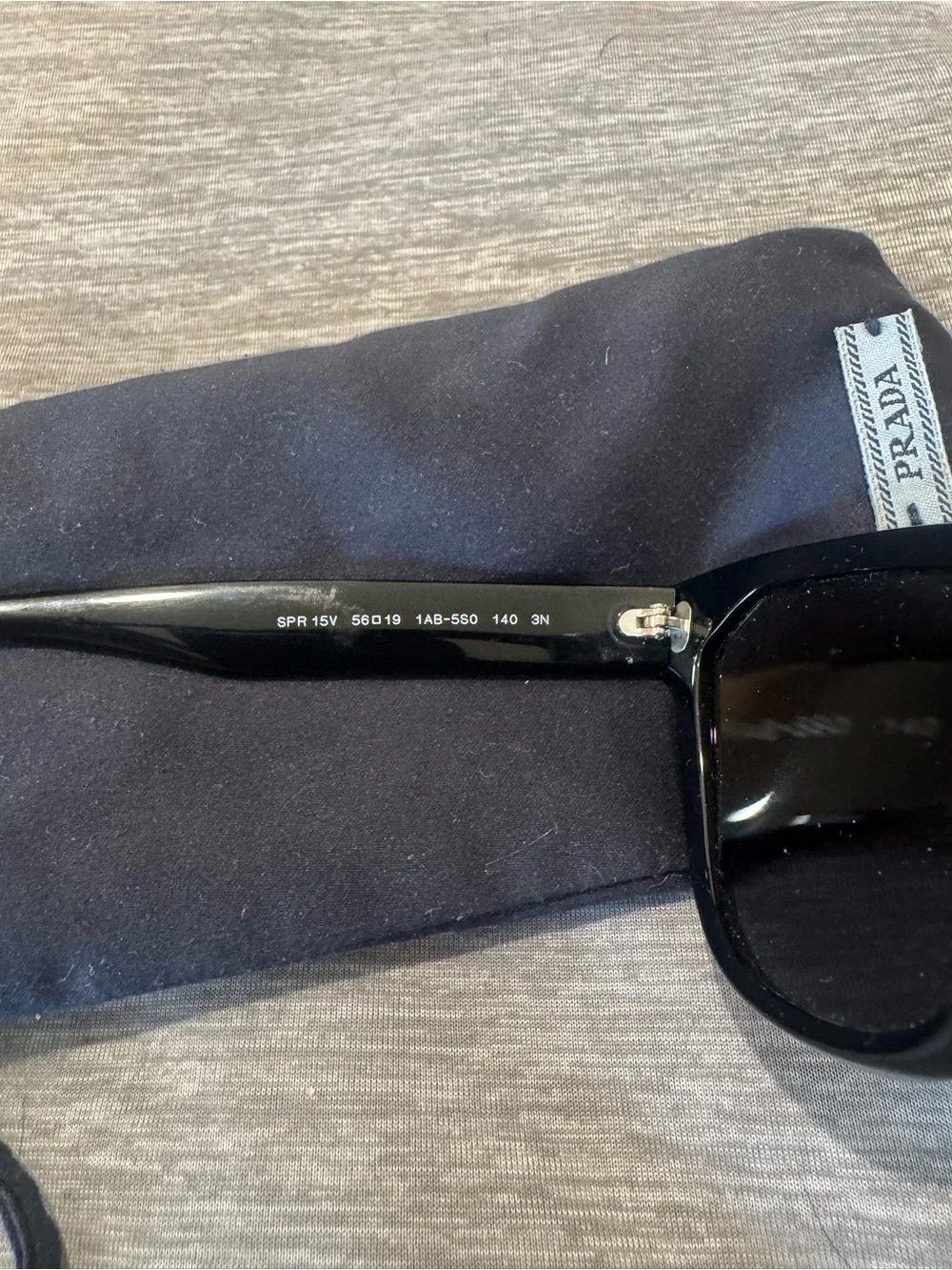 Prada Glossy Black Oversized Cat-Eye sunglasses